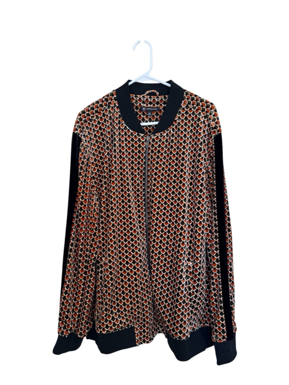 INC International Concepts Velvet-Geometric Jacket and pants set